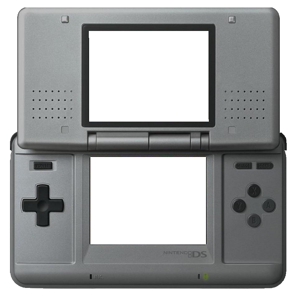 original nintendo ds body, used as a transparent frame